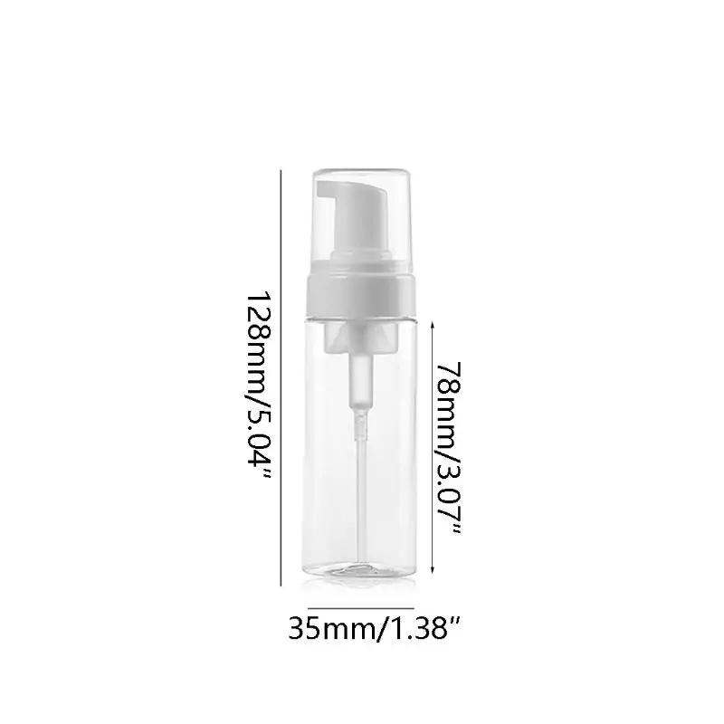 18PCS/Πακέτο Αφρός 50ML το Μπουκάλι Διανομέων Πλαστικό BPA Ελεύθερο Επαναληπτικής χρήσεως Μίνι Αντλία Σαπουνιών που Αφρίζει Μπουκάλια -για το Ταξίδι Καθρέπτης με Φως