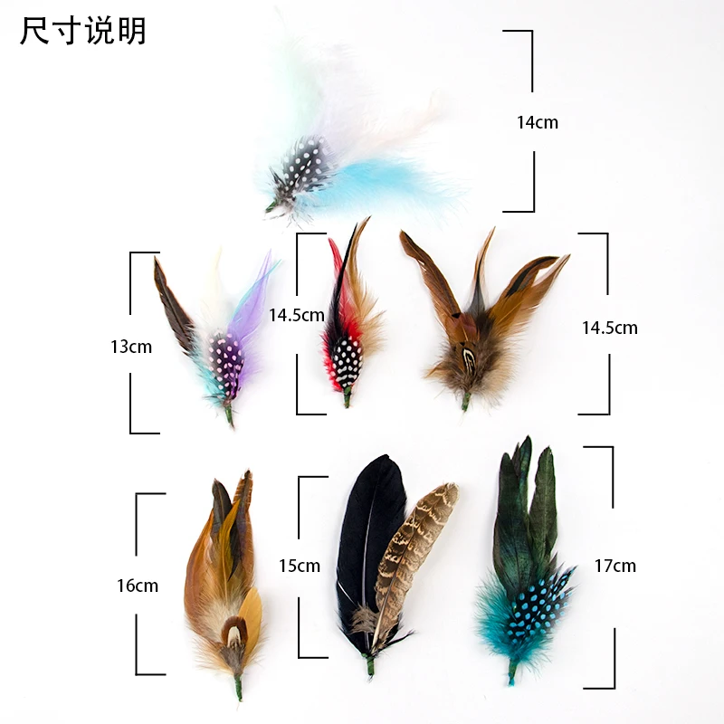 1pcs Φυσικό Φτερά Διακόσμηση Κόμμωση Όμορφη Κοτόπουλο Φασιανό Φτερό για τις τέχνες Γάμος Καρναβάλι Στάδιο Καπέλα Αξεσουάρ