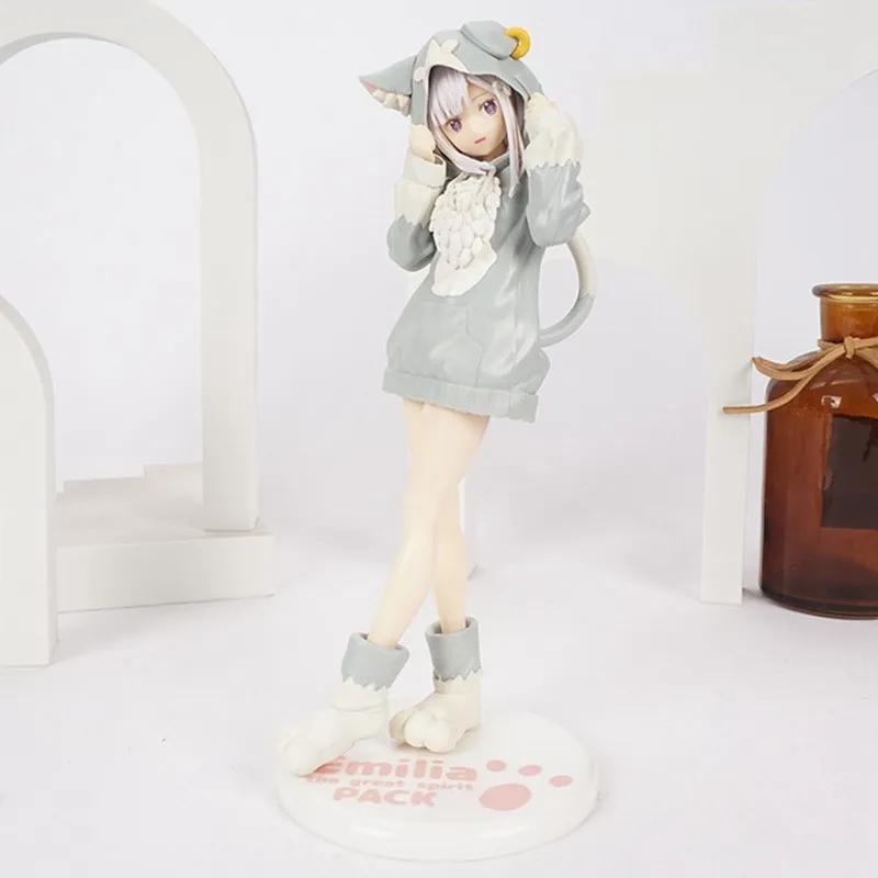 20cm RE: Μηδέν-Ξεκινώντας από την Ζωή σε έναν Άλλο Κόσμο Anime Emilia Rem Ram Δίσκο Εκκίνησης Φιγούρες Συλλογή Μοντέλο Κούκλα Παιχνίδια