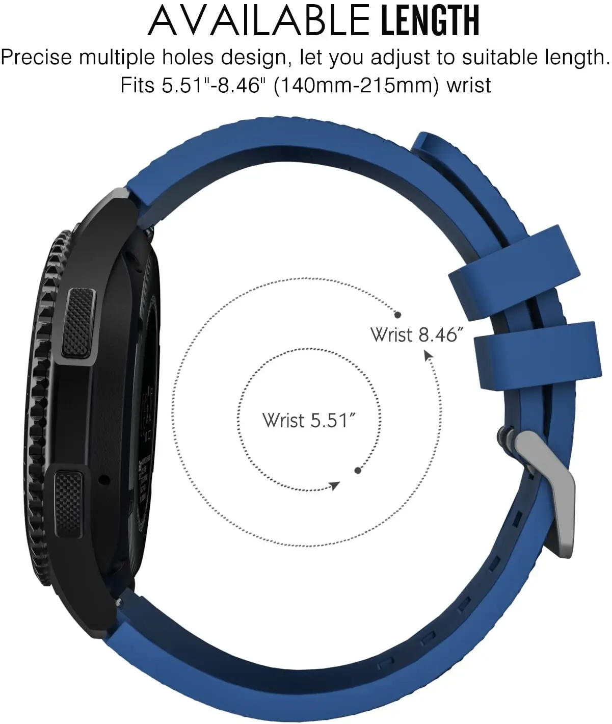 22mm Λουρί Ρολογιών Σιλικόνης Για το Ρολόι της Samsung 3/Εργαλείων S3 Huawei Ρολόι 3/GT2 Pro Αθλητικό βραχιόλι wristband για Amazfit GTR/Στράτος