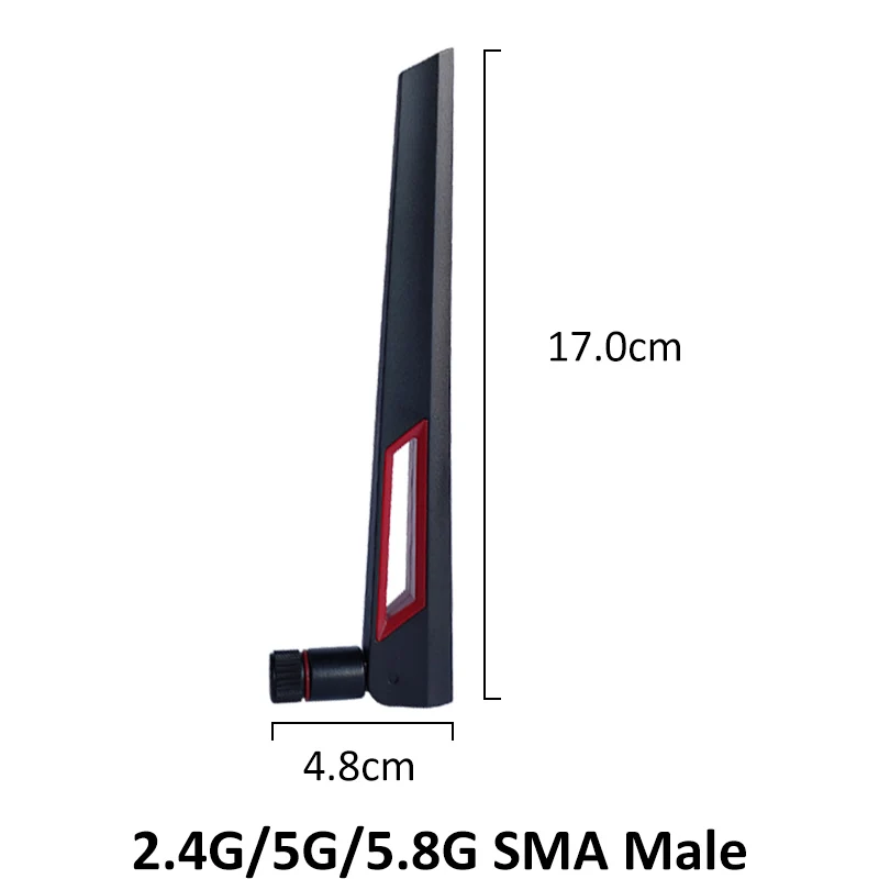 2pcs 2.4 κεραία Ghz Wifi διπλή 8dbi SMA Αρσενικό Omni-Directional 2.4 g ΠΟΛΎ Router 5.8 g wi fi Antena 21cm RP-SMA Αρσενικό Καλώδιο Πλεξίδων