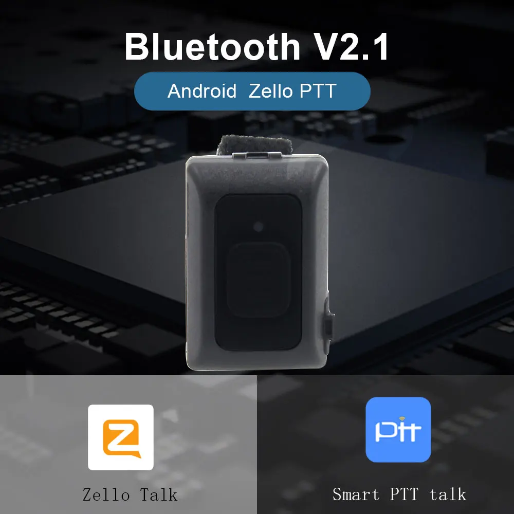 2PCS Ασύρματη Bluetooth Hands-Free R16 PTT την Ομιλούσα ταινία walkie Κουμπί Για το Android Με το iOS Χαμηλή Ενέργεια για το Zello Δουλειά
