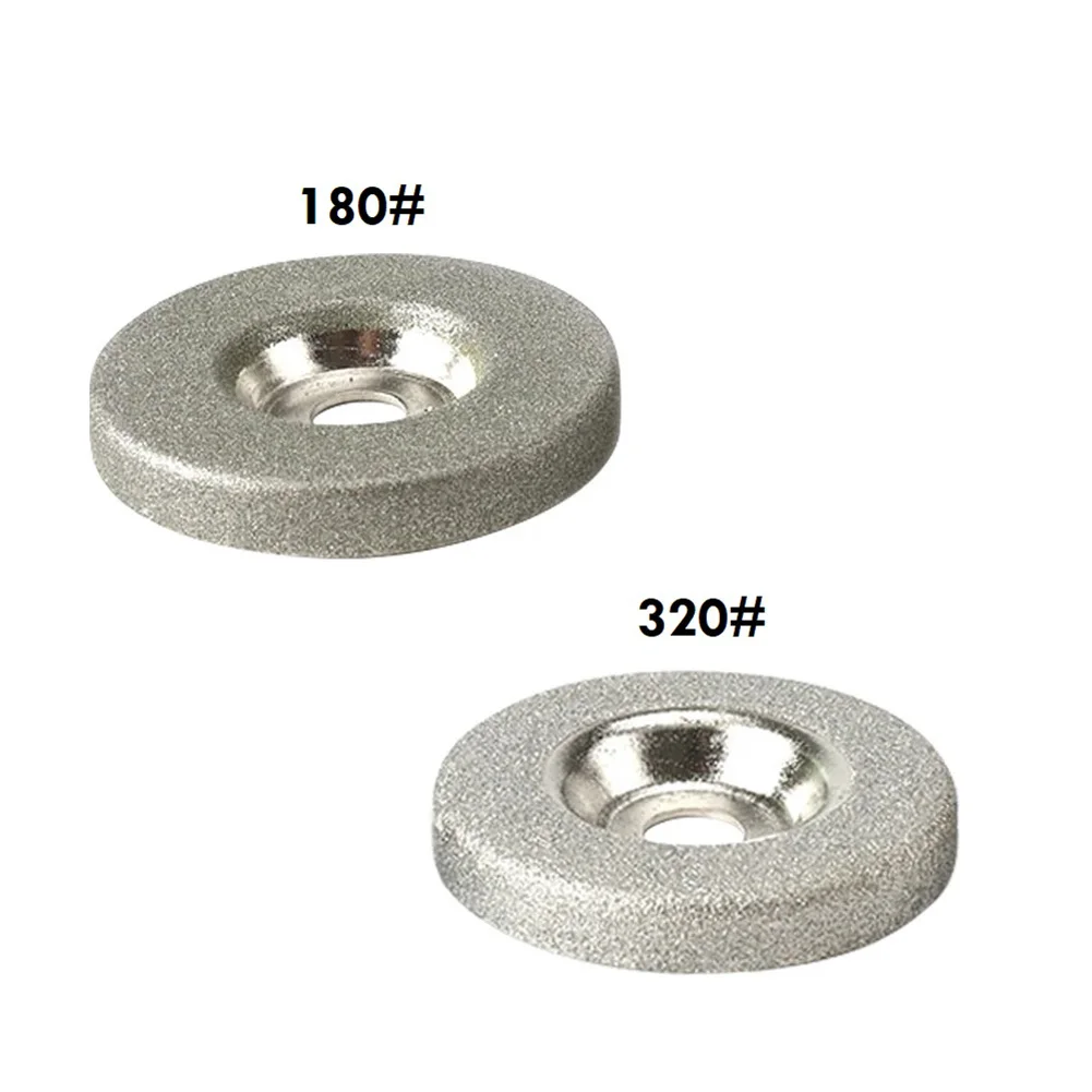 2pcs Λείανσης Διαμαντιών Ροδών Κύκλο του Δίσκου 50mm Για το Ηλεκτρικό Πολυσύνθετο Sharpener Μύλων Ακόνισμα Αξεσουάρ 180/320#