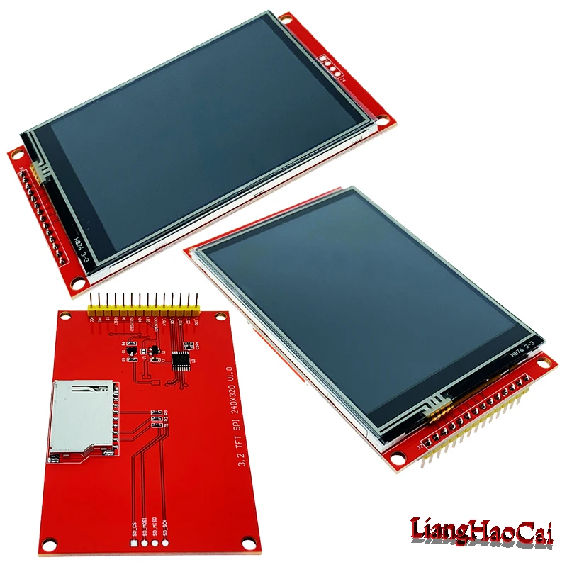 3.2 inch TFT LCD Επίδειξη οθόνης SPI Ενότητας 14P Επιτροπή Αφής 320*240 SPI RGB καλώδιο 4 Ευρεία γωνία θέασης ILI9341 18 pin 0.8 mm