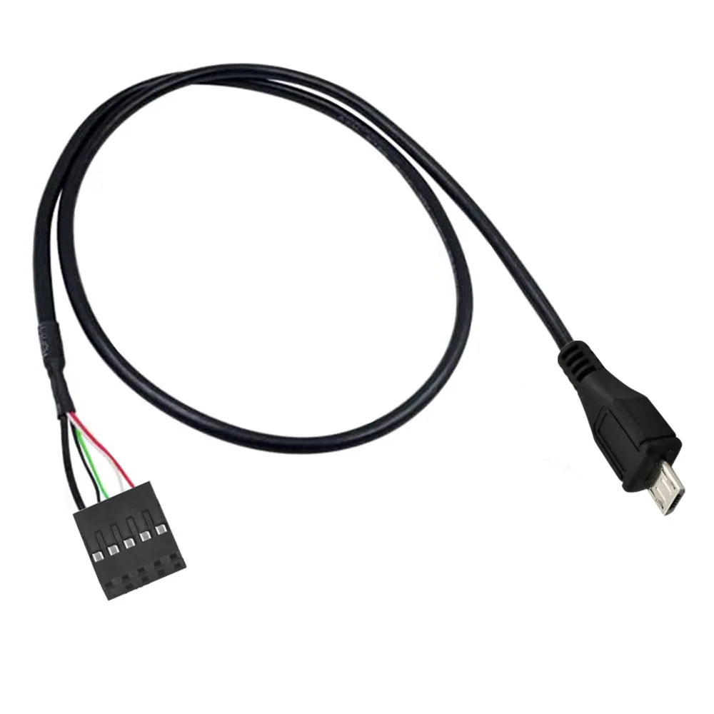 50CM USB 2.0 Μικροϋπολογιστής 5Pin Μίνι 5Pin Αρσενικό σε 9 ακίδων Θηλυκό 2.54 USB header PCB μητρικών καρτών καλώδιο；