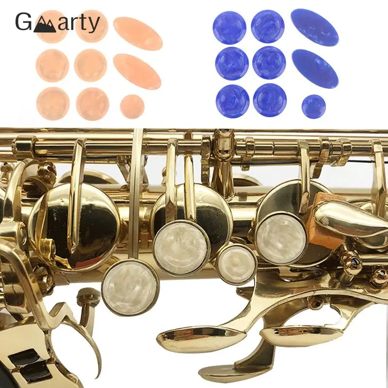 9pcs/set Alto Tenor Saxophone Σοπράνο Σαξόφωνο Μαργαριτάρια Βασικά Κουμπιά Ένθετα Εξαρτήματα