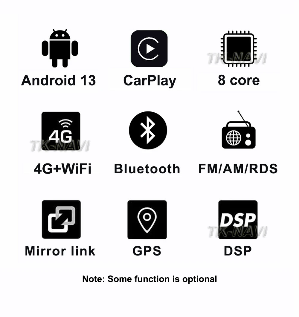 Android 13 Για Peugeot 307 2008 2002 - 2013 WIFI 4G ΠΣΤ Πολυμέσων Βίντεο, Πλοήγησης Carplay Player Ραδιόφωνο Αυτοκινήτου Auto Coche BT QLED