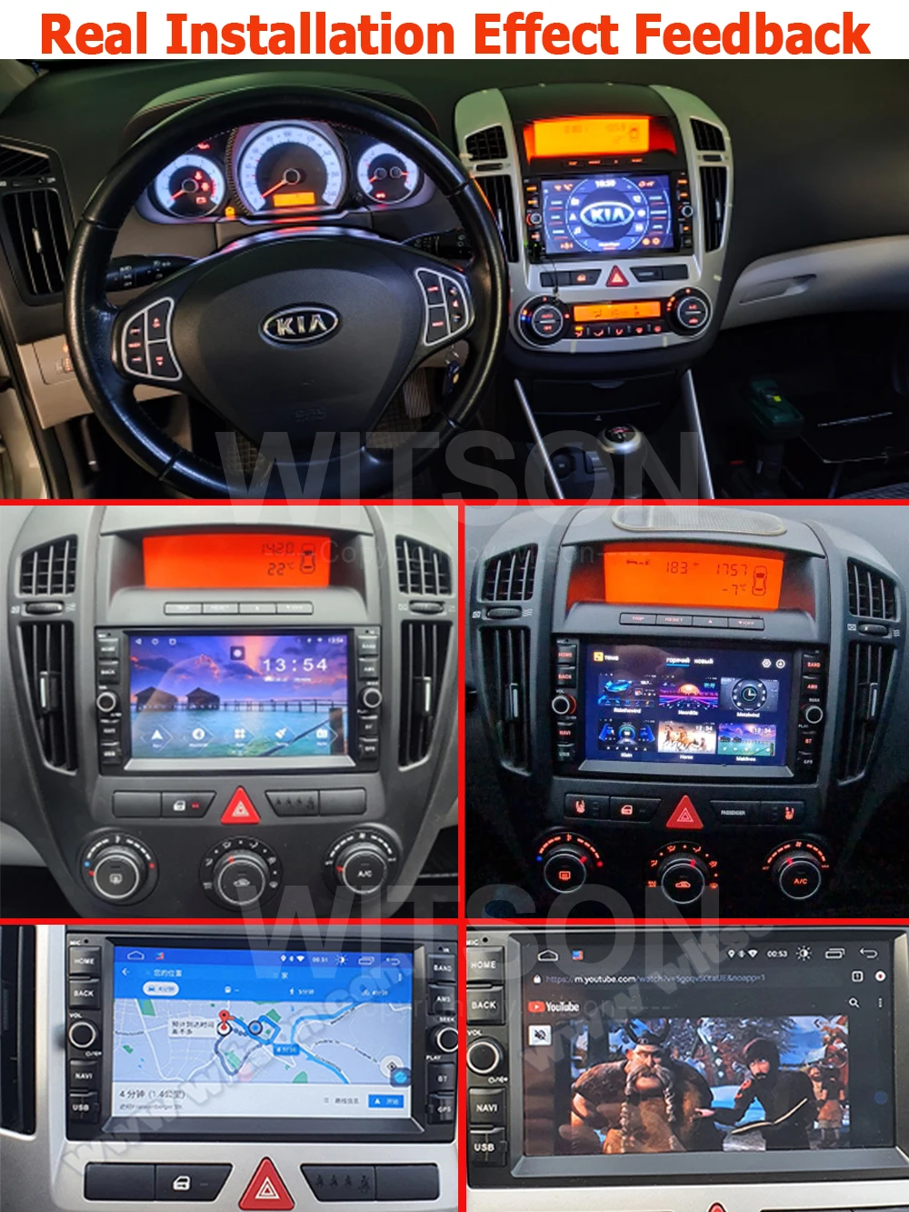 COEM Ήχου του Ραδιοφώνου του Αυτοκινήτου Για KIA CEED 2007 2008 2009 Autoradio 2 Din Android 13 Στερεοφωνικό ΠΣΤ WIFI BT CarPlay 7