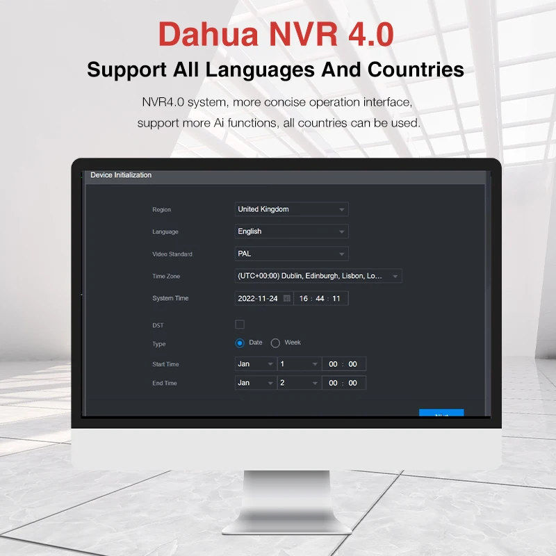 Dahua Αρχική 1HDD Βίντεο Εγγραφής Καμερών Δικτύων Ασφάλειας Σύστημα Προστασίας 4/8/16Channels NVR2104-S3 NVR2108-S3 NVR2116-S3 P2P