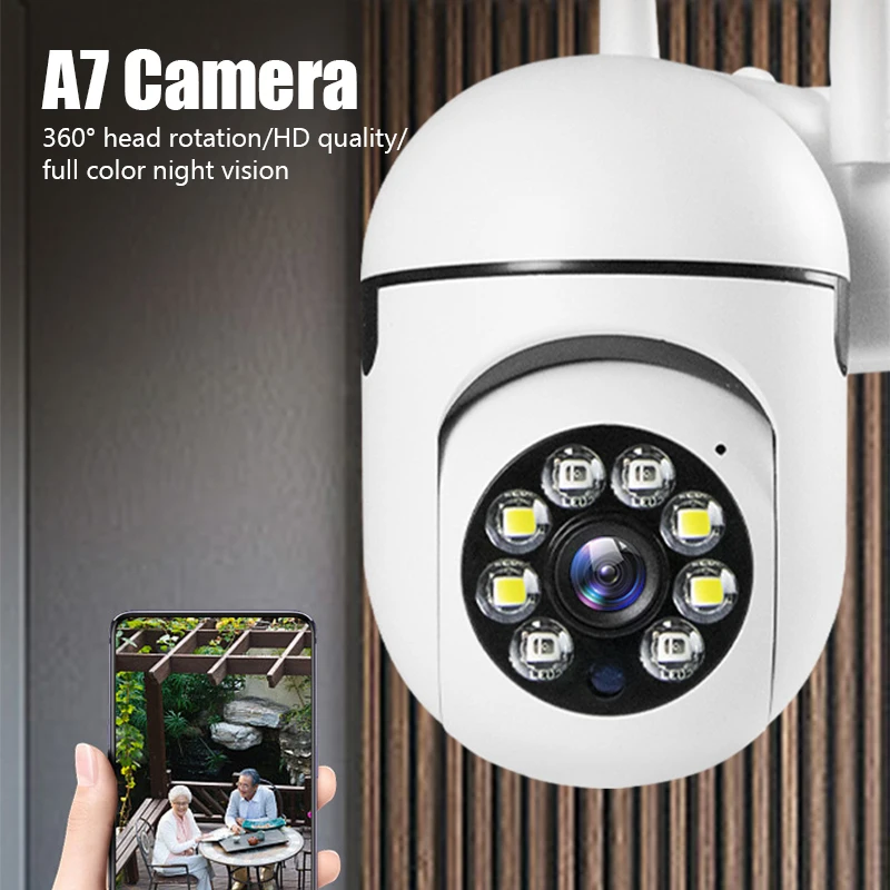 Deli 20M 1MP PTZ Κάμερα WIFI IP Audio CCTV, Υπαίθρια Κάμερα Παρακολούθησης Νυχτερινής Όρασης Ζουμ Ασύρματη Κάμερα Αδιάβροχο και Ασφάλειας