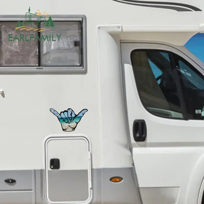 EARLFAMILY 13cm x 8.6 cm για την Παραλία Hang Loose Σερφ στη Χαβάη Anime Αστείο Αυτοκίνητο Αυτοκόλλητα Βινυλίου JDM-Μπαγκάζ Φορτηγό Γραφικά Εξαρτήματα Αυτοκινήτων
