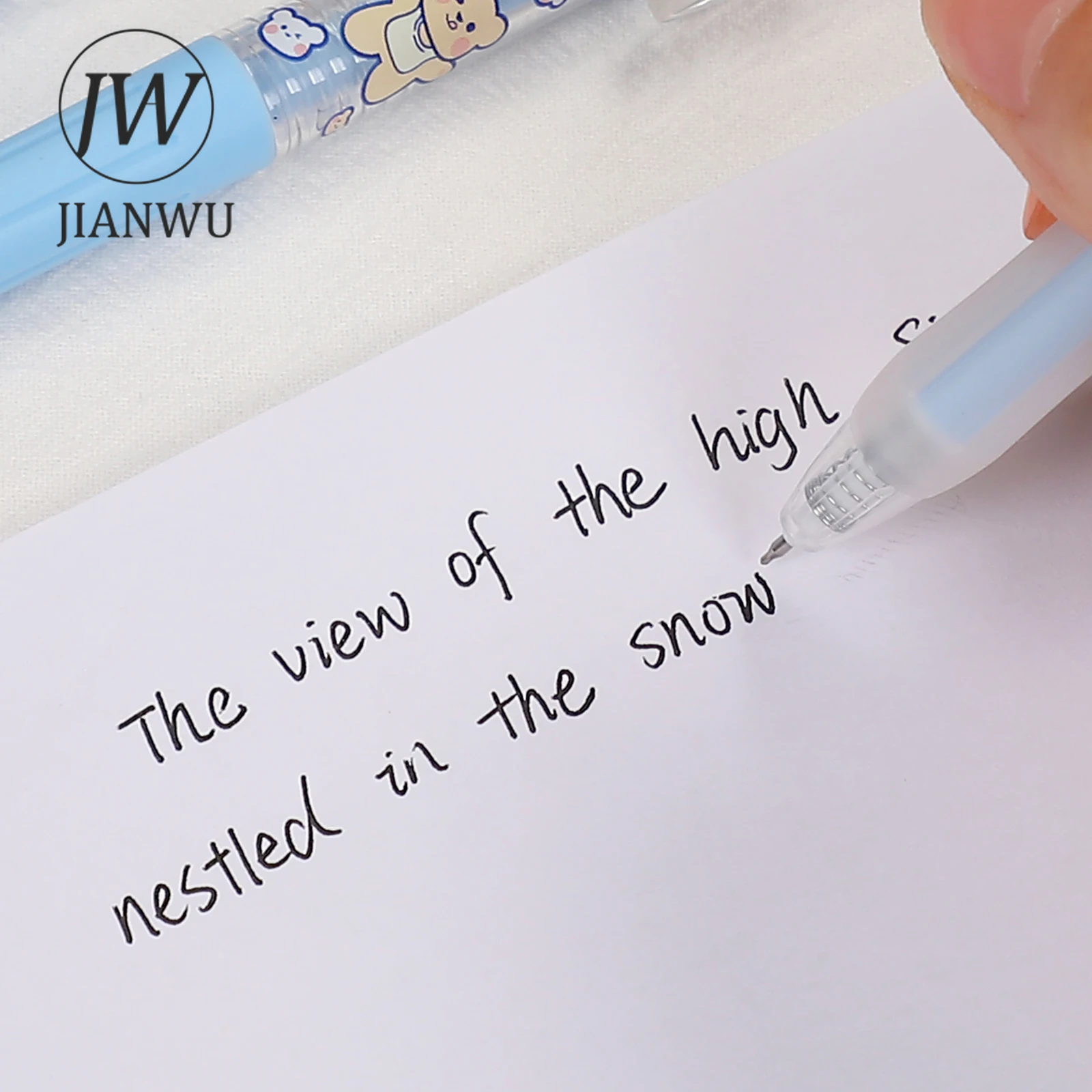 JIANWU 1 Pc Χαριτωμένο κινούμενα σχέδια παντοπωλείο Τύπου Στυλό Gel 0.5 mm Μαύρο Μελάνι Μαθητή Με Στυλό ένα Στυλό Kawaii Χαρτικά