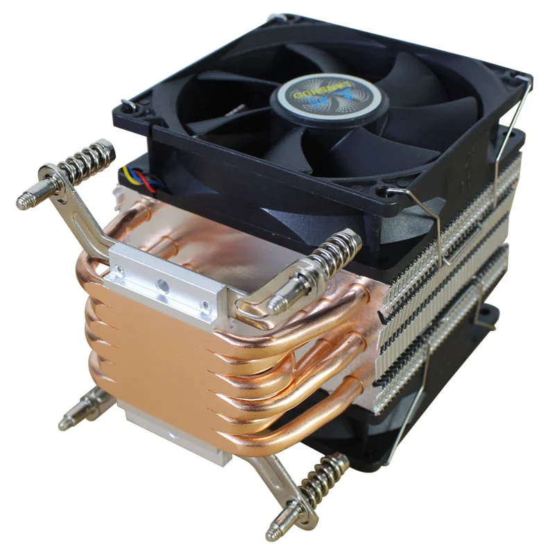 Lanshuo 6 σωλήνων θερμότητας CPU cooler X79 X99 2011 1200 1700 1356 1366 AMD3 AM4 PC motherboard CPU heatsink 90mm RGB αθόρυβο ανεμιστήρα της CPU
