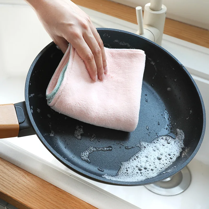 luluhut 3pcs/lot Σπίτι microfiber πετσέτες για την κουζίνα Απορροφητικό παχύτερο πανί για τον καθαρισμό ινών Μικροϋπολογιστών σκουπίστε το τραπέζι πετσέτα κουζίνας