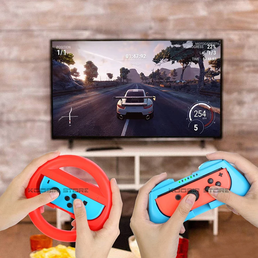 Nintend Switch Αξεσουάρ που Joycon Αγωνιστικό Τιμόνι Λαβή Λαβές Nintendoswitch Χαρά con Καλύμματα για το Nintendo Διακόπτης Gamepad