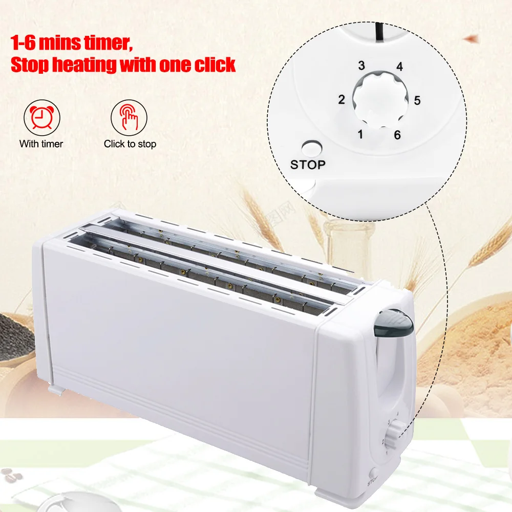 OXPHIC 1200W Ηλεκτρική Τοστιέρα για Πρωινό Ψωμί Μηχανή Μίνι Τοστιέρα Μηχανή Ψωμιού 4 Silces Τοστιέρα Φούρνο τοστιέρα