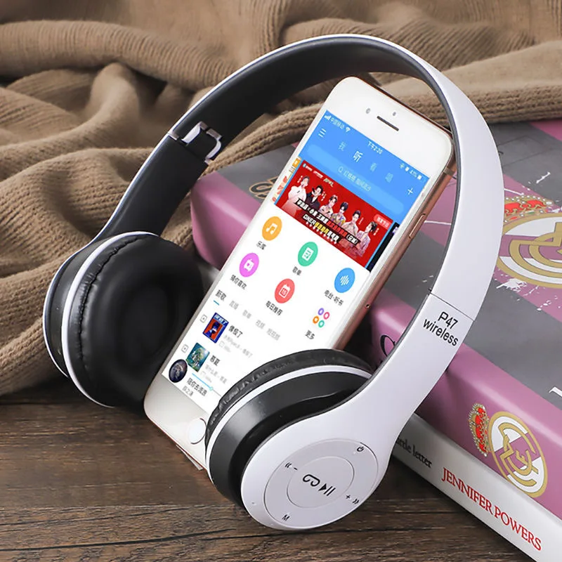 P47 Ακουστικά Ασύρματα Ακουστικά Inalambicos Για IOS Android Κινητό Xiaomi Sumsamg Huawei Καρτών Υποστήριξης SD Bluetooth Ακουστικό