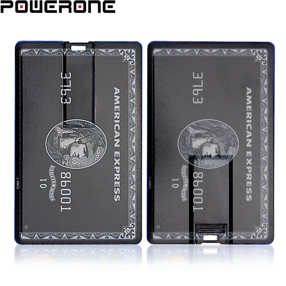 POWERONE Αδιάβροχο USB Flash Drive 64GB Έξοχη Λεπτή Κίνηση Μανδρών Πιστωτικών Καρτών, 32GB Κάρτα της Τράπεζας Διαμορφώστε το Ραβδί Μνήμης 16GB Pendrives 8GB