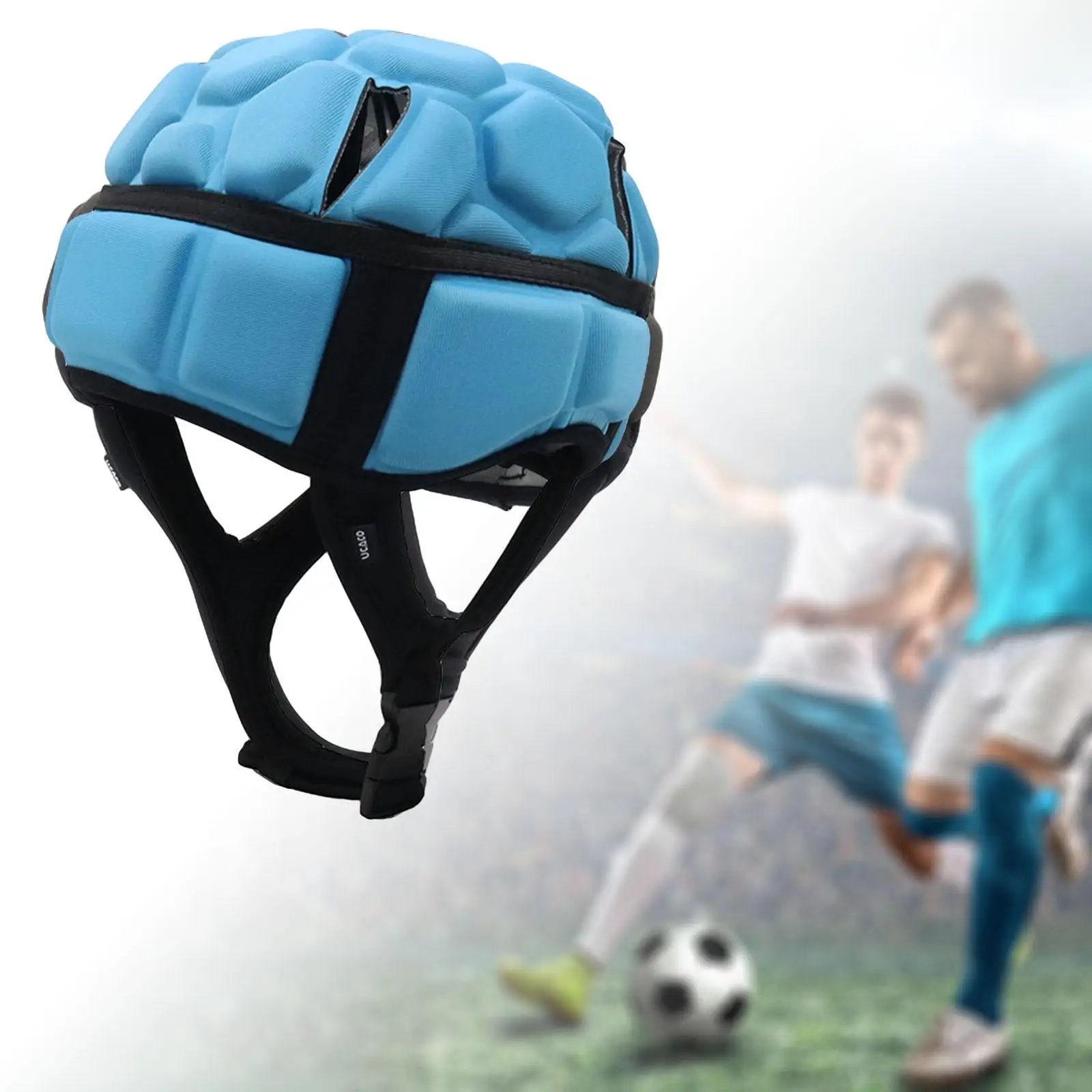 Premium Ράγκμπι Κράνος Sport Μαλακή Γεμισμένη η EVA Headguard Καλύμματα κεφαλής Αναπνέει για το ποδόσφαιρο το Ποδόσφαιρο Χόκεϊ επί Πάγου Προστατευτικό Κράνος