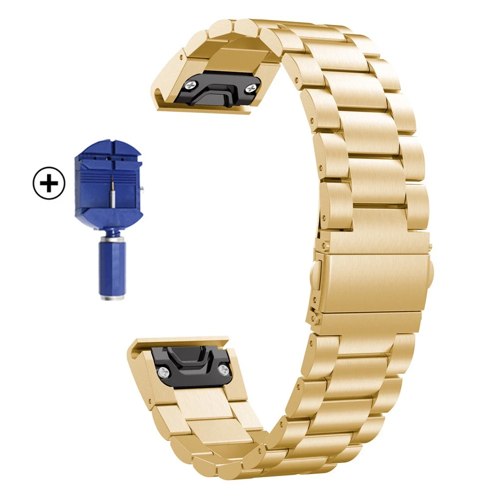QuickFit 26 22 20mm Smartwatch Μπάντες Για το Garmin Fenix 6S 6 6X Pro 5S 5 5X Συν 3 ΏΡΕΣ 7X 7 7S Easyfit Ανοξείδωτου Wristwatch Λουριών