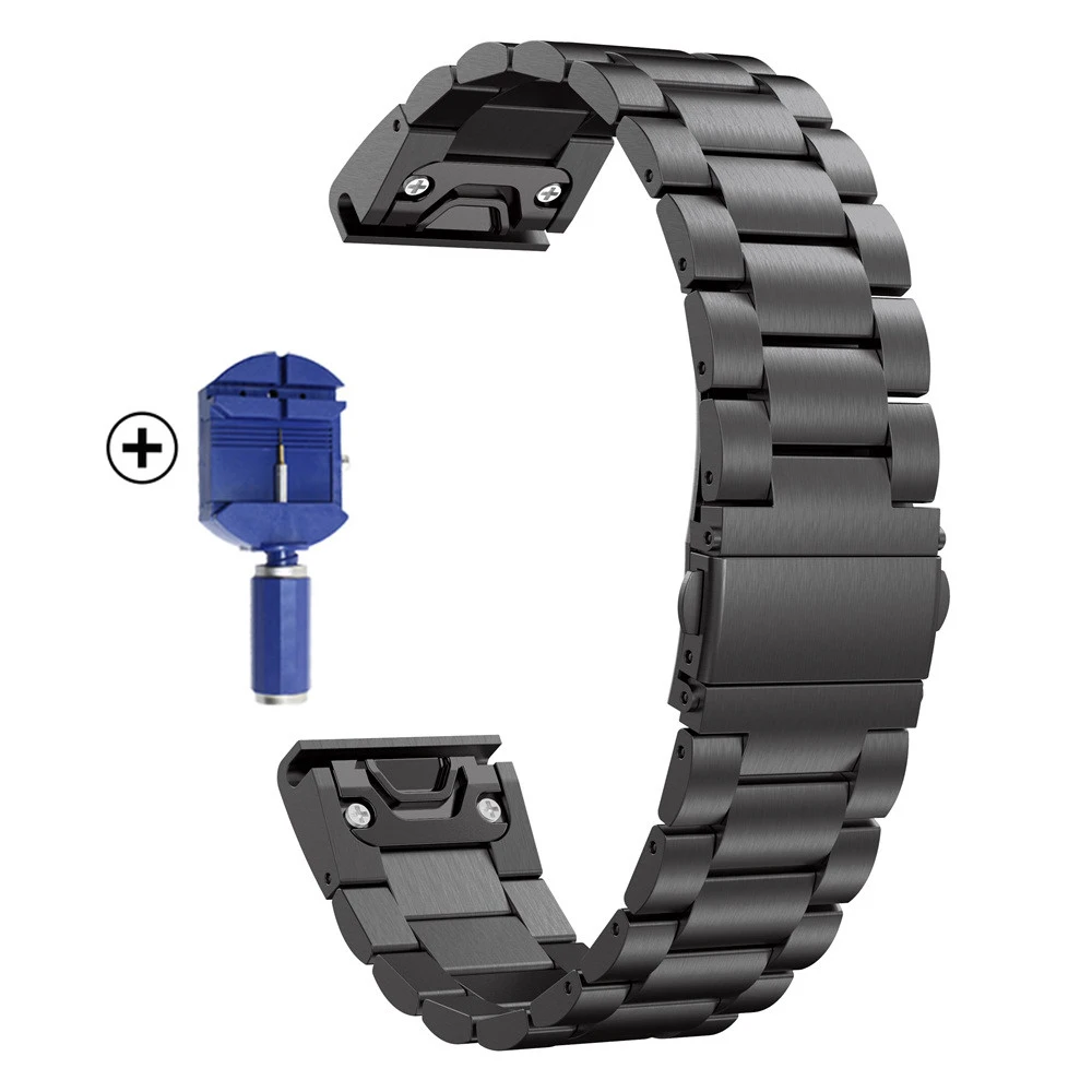 QuickFit 26 22 20mm Smartwatch Μπάντες Για το Garmin Fenix 6S 6 6X Pro 5S 5 5X Συν 3 ΏΡΕΣ 7X 7 7S Easyfit Ανοξείδωτου Wristwatch Λουριών