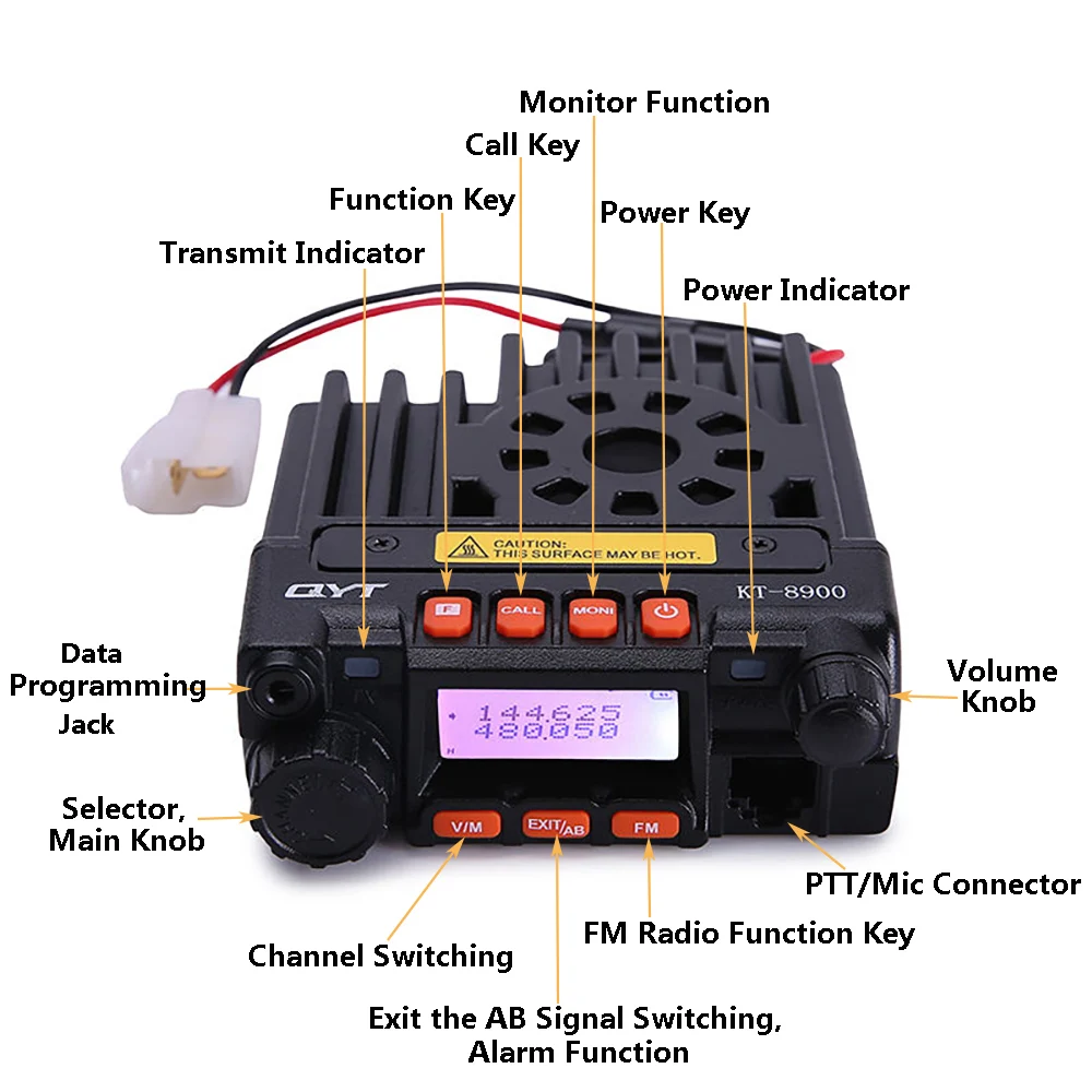 QYT KT-8900 Κινητή Ραδιο 25W Dual Band ασύρματο Μίνι Αυτοκίνητο Ραδιο Κινητή Πομποδέκτης VHF UHF Anytone Σταθμό Βάσης