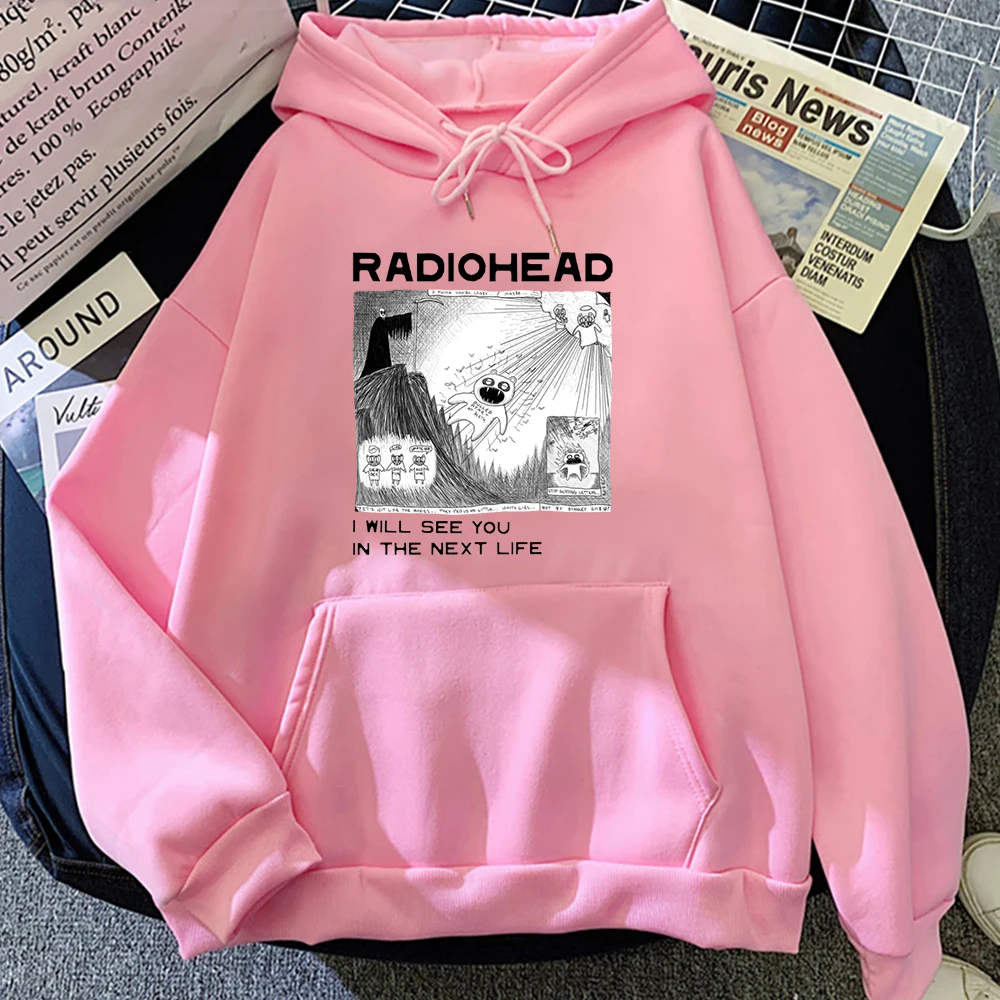 Radiohead RadioIndie Ανεμιστήρα Κουκούλα Αστεία Γραφικών Μπλούζες Των Ατόμων Φθινόπωρο/Χειμώνας Φούτερ Πουλόβερ Harajuku Μαλακό Hoody Ανδρικής Ένδυσης