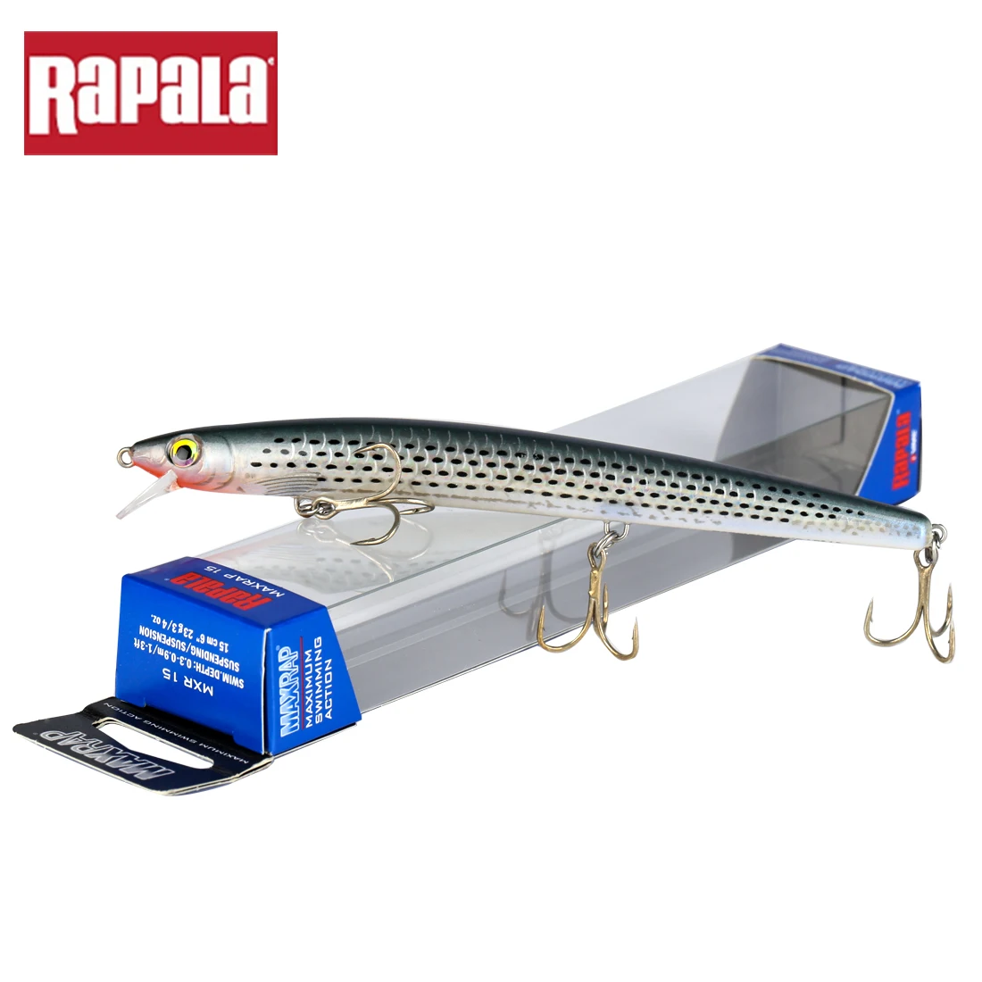 RAPALA DT16 RPR07 MXR15 Θέλγητρο Αλιείας Δέλεαρ Τεχνητή Σκληρό Δόλωμα Ζωντανό 3D Μάτια Wobbler αλμυρού νερού Αλιεία Αντιμετώπιση