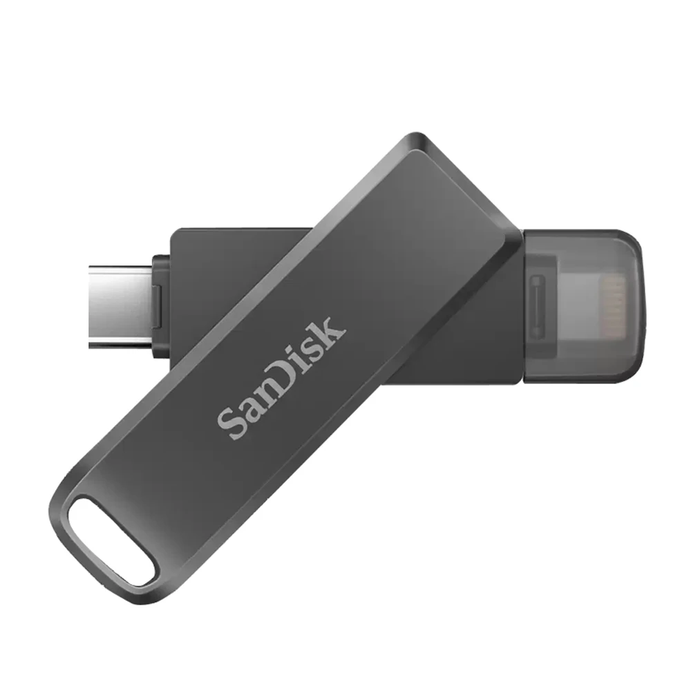 SanDisk Αστραπή USB3.0 iXpand Flash Drive Luxe 256GB Το 2-σε-1 Flash Drive 64GB 128GB Για το iPhone/ iPad/Mac IX60N/70N/90N
