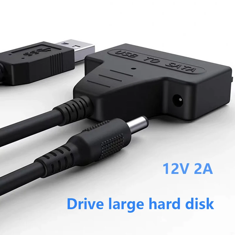 Sata USB 3.0 Καλώδιο Με την παροχή Ηλεκτρικού Ρεύματος Προσαρμοστών 2.5 3.5 Ίντσας Σκληρός Δίσκος Drive Εξωτερική Υποδοχή SSD HDD 22Pin adaptador sata usb