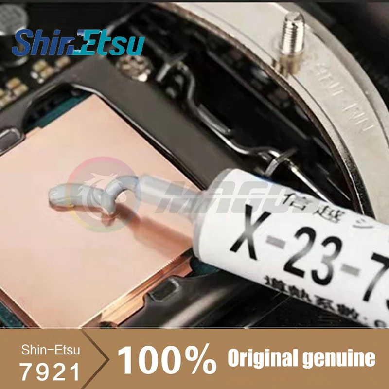 Shin-Etsu 7921 7868 Σύριγγα Γκρι Θερμικό Αγώγιμο Λίπος Επικόλληση Γύψο ΚΜΕ PC Σημειωματάριων Heatsink Commpound 1.5 g//3g/5g/10g
