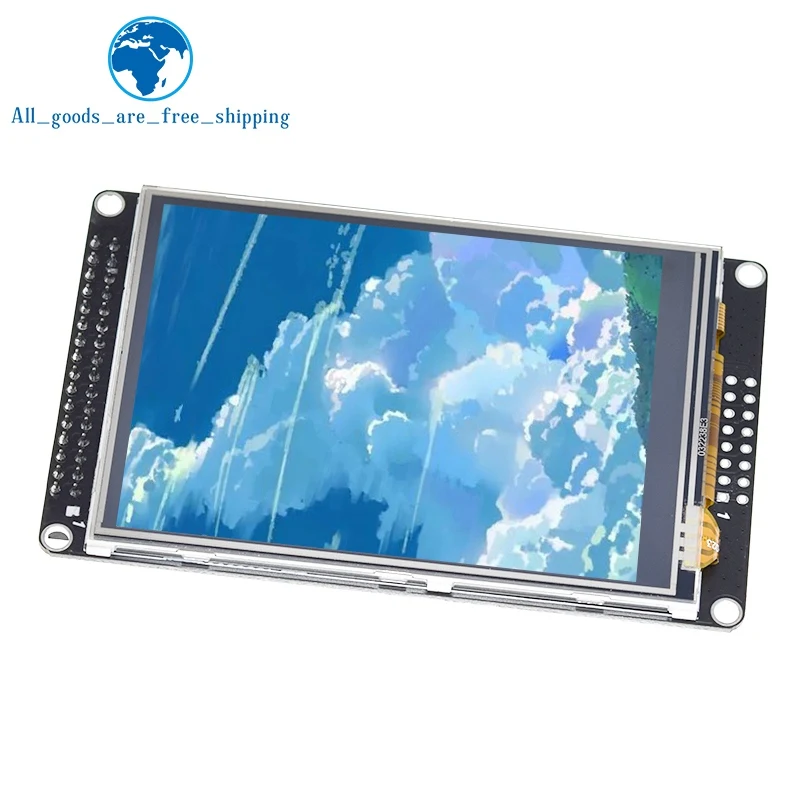 TZT 3.2 ίντσα TFT LCD με την οθόνη αφής αντίστασης ILI9341 για STM32F407VET6 πίνακας ανάπτυξης Μαύρο
