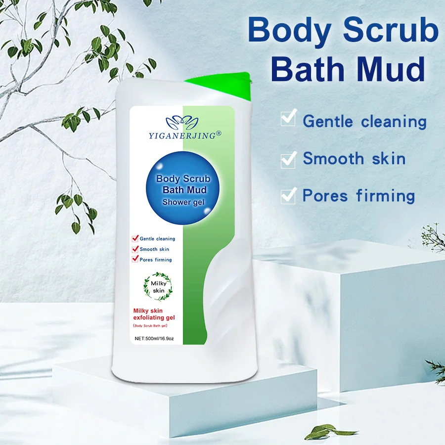 Yiganerjing Τρίψτε Λάσπη Πήκτωμα Ντους Κεράτωση Pilaris το απολεπιστικό Καθαριστικό Peeling GelChicken Δέρμα Λουτρών Αρθρώσεων Απολέπισης Bath 500ML