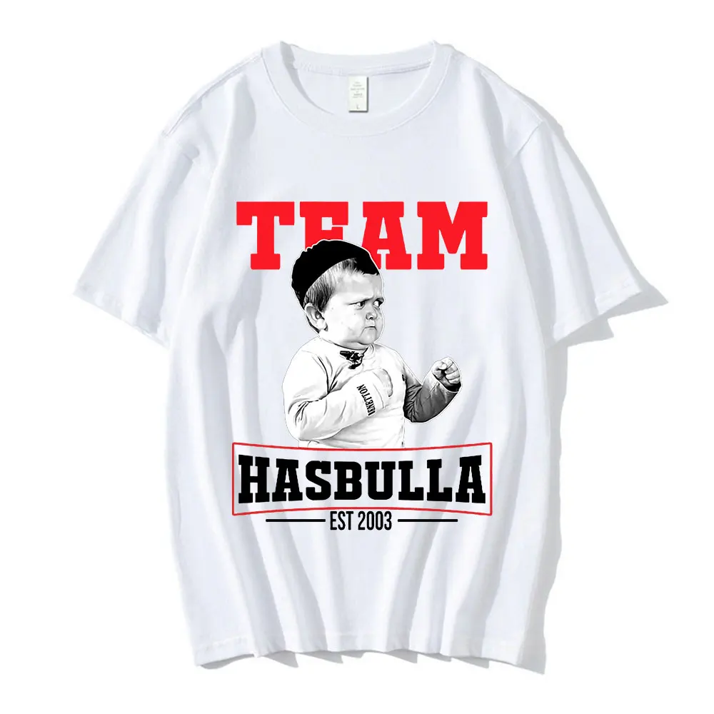 Αστεία Ομάδα Hasbulla Magomedov T Shirt Ρωσία Μίνι Khabib Blogger Καταπολέμηση Meme Καλοκαίρι T-shirt Casual 100% Βαμβάκι T-shirts