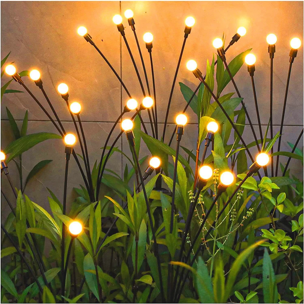 Ηλιακό Firefly Φώτα Υπαίθρια Αδιάβροχα Φω'τα Τοπίων Ηλιακοί Λαμπτήρες Χορτοταπήτων Αυλή Με Κήπο, Διακόσμηση, Ατμόσφαιρα, Φώτα