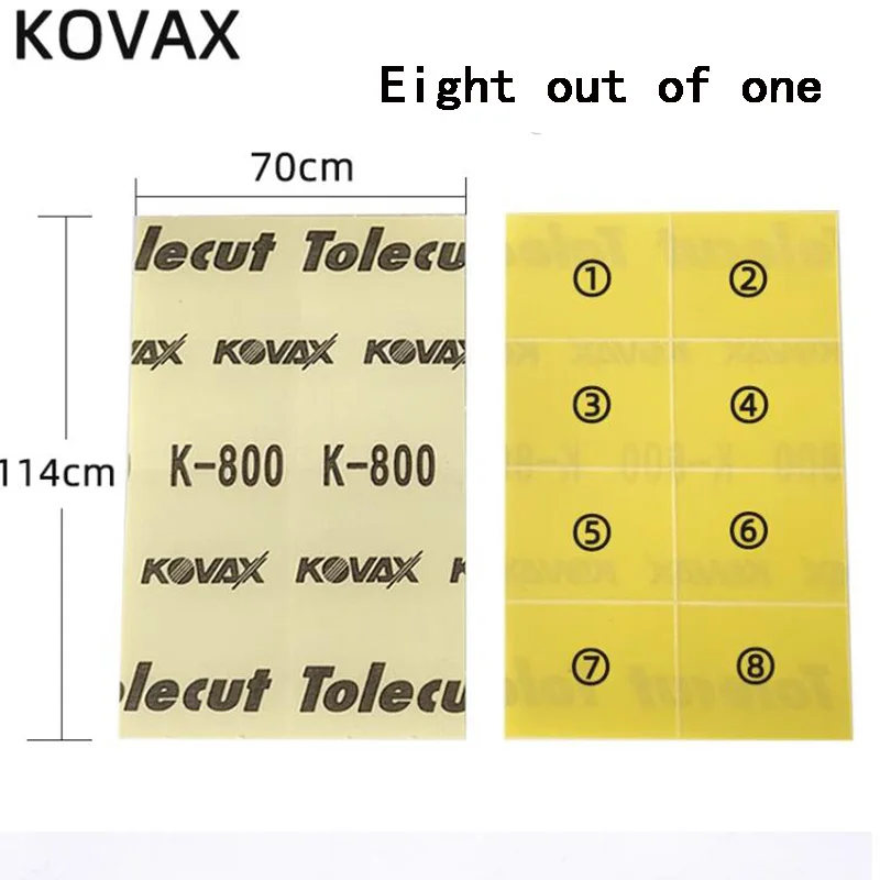 Ιαπωνία KOVAX Tolecut 8 Κοψίματα Στο Πρόσωπο Του Toleblock Στρώνοντας με άμμο Για το Αυτοκίνητο Στίλβωση 800/ 1200/1500/2000 Γυαλόχαρτο
