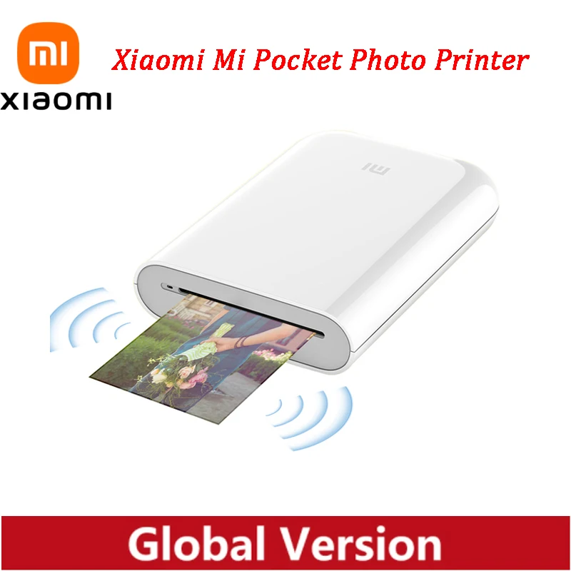 Καθολική Έκδοση Xiaomi Mi Φορητό Εκτυπωτή Φωτογραφιών AR Φωτογραφία ZINK Θερμικά Τσεπών Μίνι Ασύρματο Bluetooth Εκτυπωτή Υποστήριξη Mi APP Σπίτι