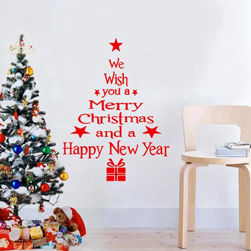 Καλά Χριστούγεννα Παραθύρων Τοίχων Αυτοκόλλητες Ετικέττες Διακοσμήσεων Χριστουγέννων Για Το Σπίτι Navidad 2022 Χριστουγεννιάτικα Στολίδια Δώρο, Ευτυχισμένο Το Νέο Έτος 2023