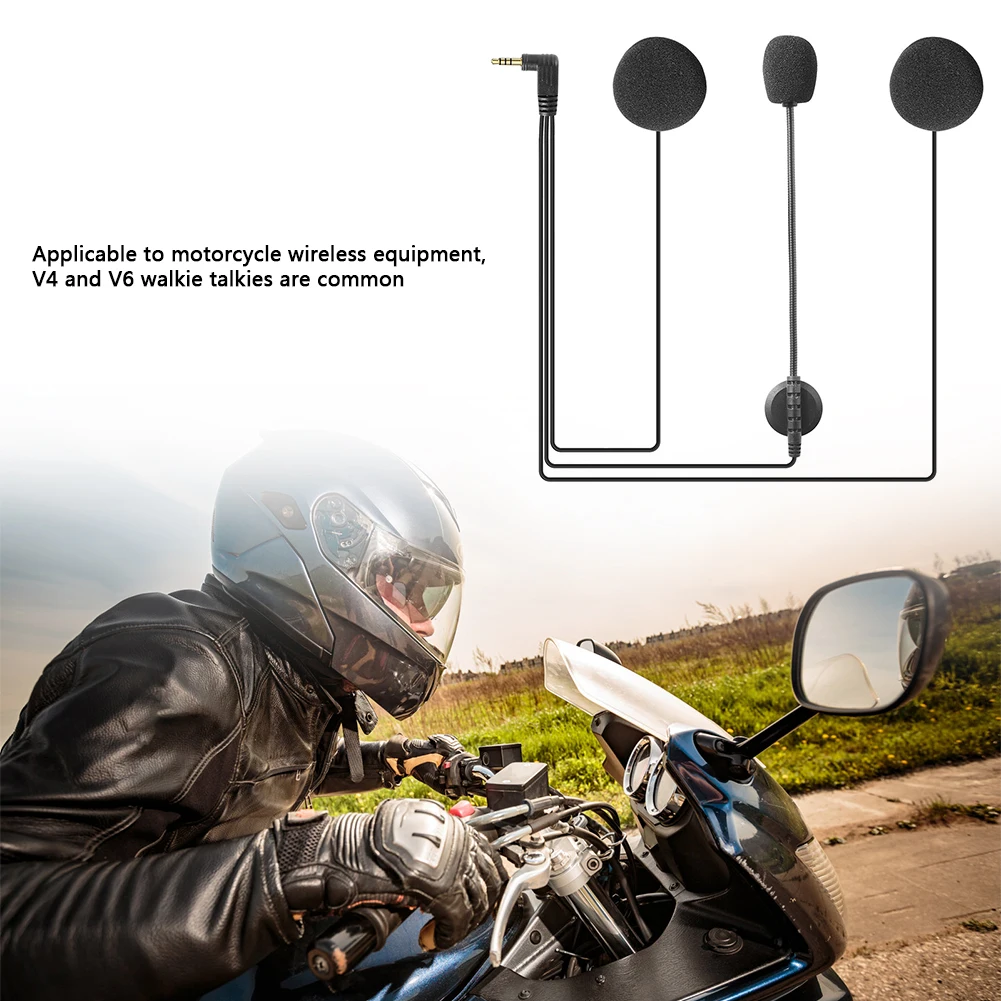 Μοτοσικλέτα Κράνος Ενδοσυνεννοήσεων Στερεοφωνικά Ακουστικά της Συσκευής Bluetooth-συμβατό σύστημα Ομιλητών Ακουστικών Αντικατάστασης Clip για το V4 V6 πολλών Χρήσεων