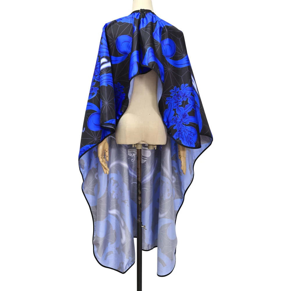 Μπλε Κουρέα Για Κούρεμα Πανί Αδιάβροχο Σαλόνι Φόρεμα Ρυθμιζόμενο Κλείσιμο Κομμωτικής Ποδιά Αντιστατικό Κομμωτήριο Κάπες Κουρείο