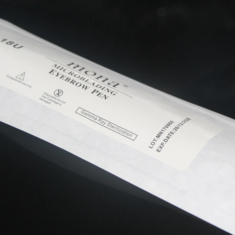 Μόνιμο Μακιγιάζ Κεντημένο Φρύδι Εγχειρίδιο Τατουάζ Πένας 18U 0.15 mm, 0.18 mm Μίας χρήσης Microblading Στυλό Με Καπάκι Προμήθειες 10pcs