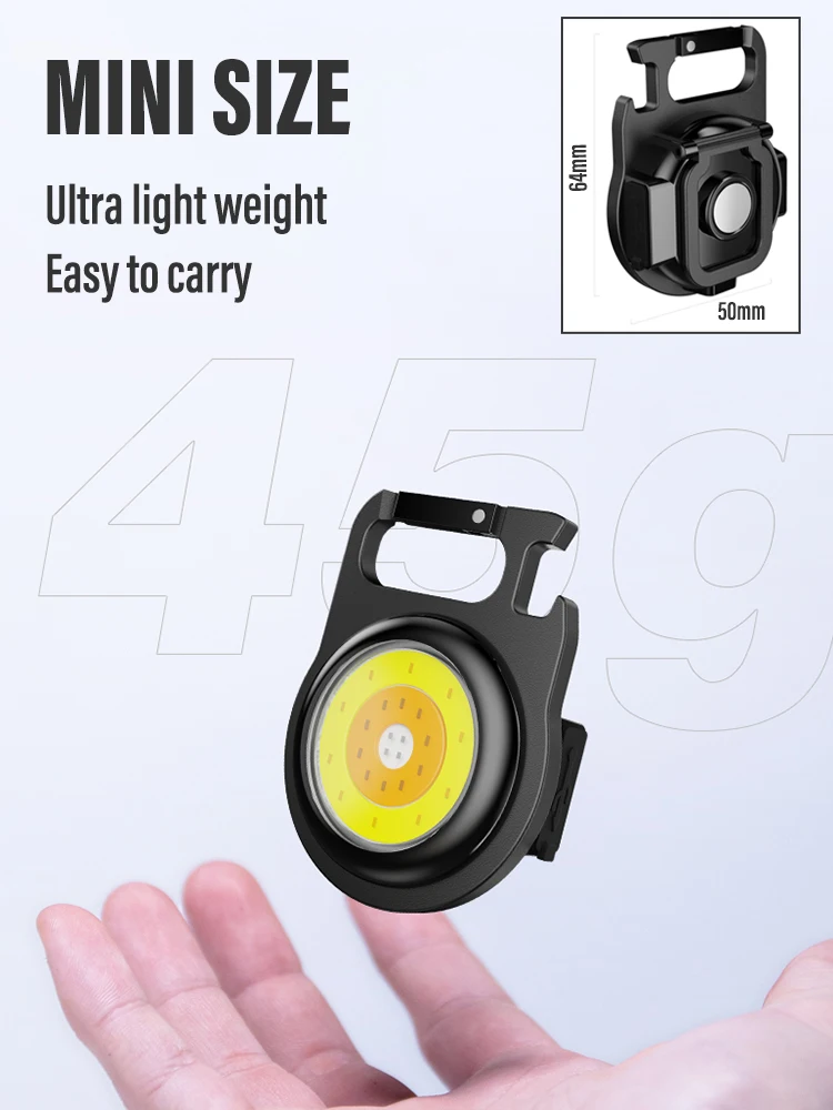 Πολυσύνθετος ΜΊΝΙ Φορητός Λαμπτήρας Έξοχος Φωτεινός Επανακαταλογηστέος Φακός Αδιάβροχος Φως με το Φως 3 Χρώματα για την Υπαίθρια, Εσωτερική