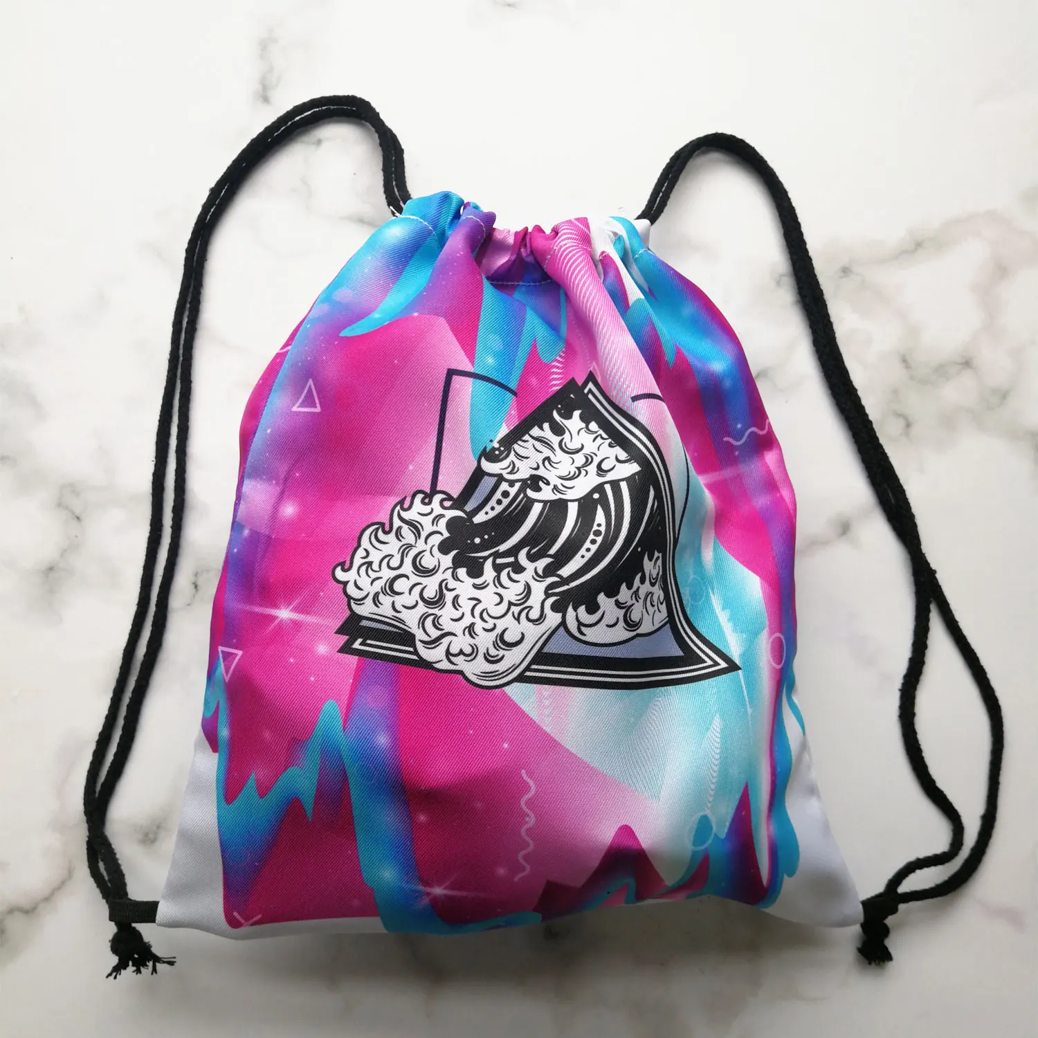 Προσαρμόσιμη Ταξίδια Χαριτωμένος Μονόκερος Floral Τυπωμένο Κορδόνι Τσέπη Παπούτσια Τσάντα Μόδας Χαριτωμένο Ζώο Backpack Για Τις Γυναίκες 2022 Έτος