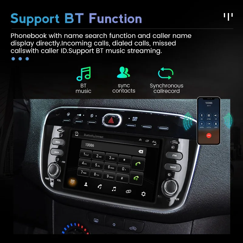 Ραδιόφωνο αυτοκινήτου Για Fiat Grande Punto Abarth Punto EVO Linea 2012-2015 αυτοκινήτων έξυπνο σύστημα Multimedia Player carplay android auto