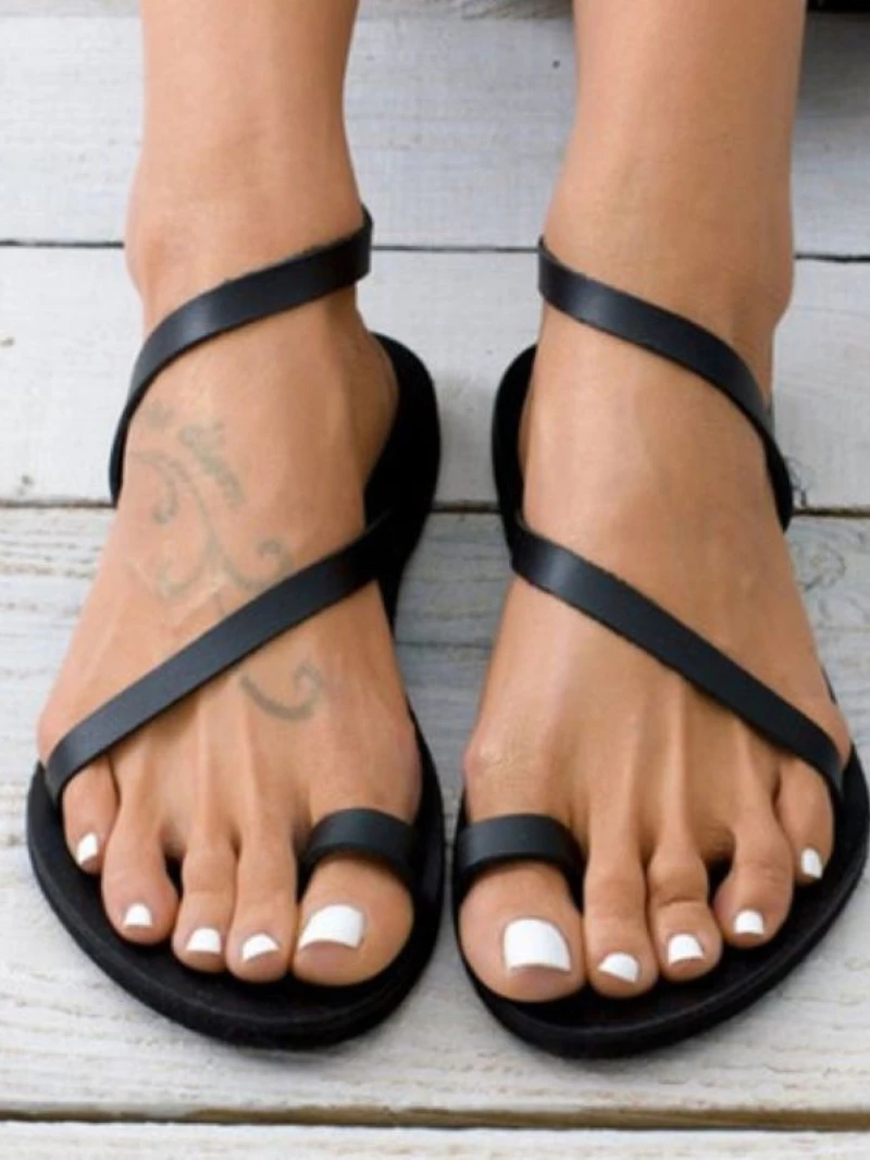 Το 2022 Νέα Καλοκαιρινά Σανδάλια Γυναικών Flat Thong Γυναίκα σαγιονάρες Ολίσθηση Σε Γυναικεία Παπούτσια Παραλία Κυρίες Μόδας Sandalias μέγεθος 35-43