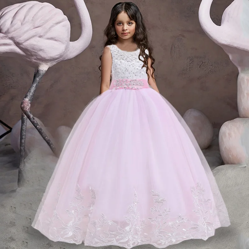 Το 2023 Επίσημη Κορίτσι Φόρεμα Παράνυμφων Παιδικά Ρούχα Μωρό Γενέθλια Των Παιδιών Δαντέλα Πριγκίπισσα Κόμμα Του Γάμου, Το Βράδυ Του Χορού Κοστούμι Vestidos