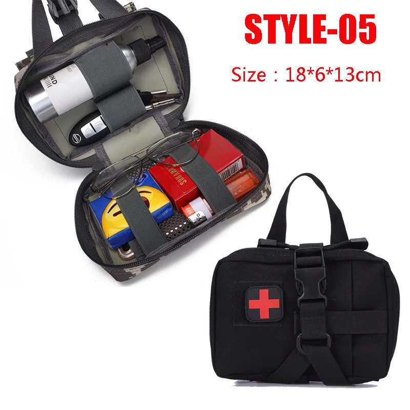 Το κυνήγι της Επιβίωσης πρώτων Βοηθειών Τσάντα Στρατιωτική EDC Molle Pack Τακτική Τσάντα Μέσης Εξωτερική Θήκη SOS Army Medical Pack Ζώνη, Σακίδιο