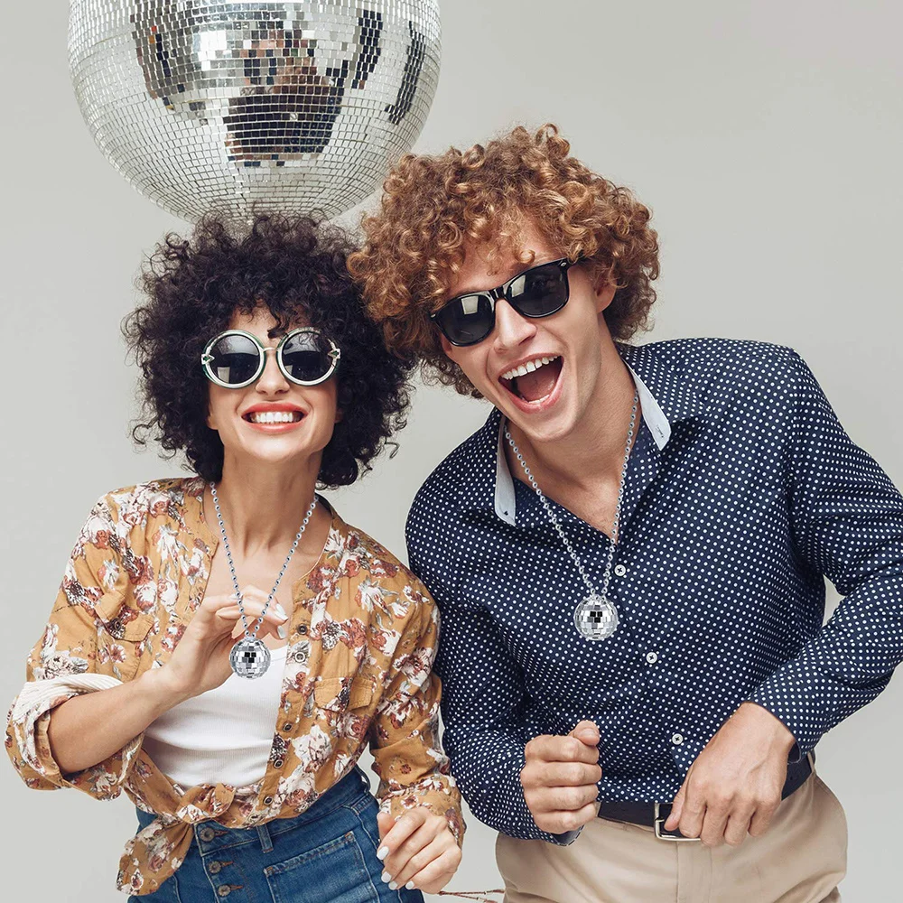 Του '70 του' 80 συμβαλλόμενο Μέρος Disco Μπάλα Disco Διακόσμηση Βουλή ένα Facette Disco Καθρέφτη Dall Κολιέ Μπάλα Disco Σκουλαρίκια Σχολική Γιορτή Σκηνικά