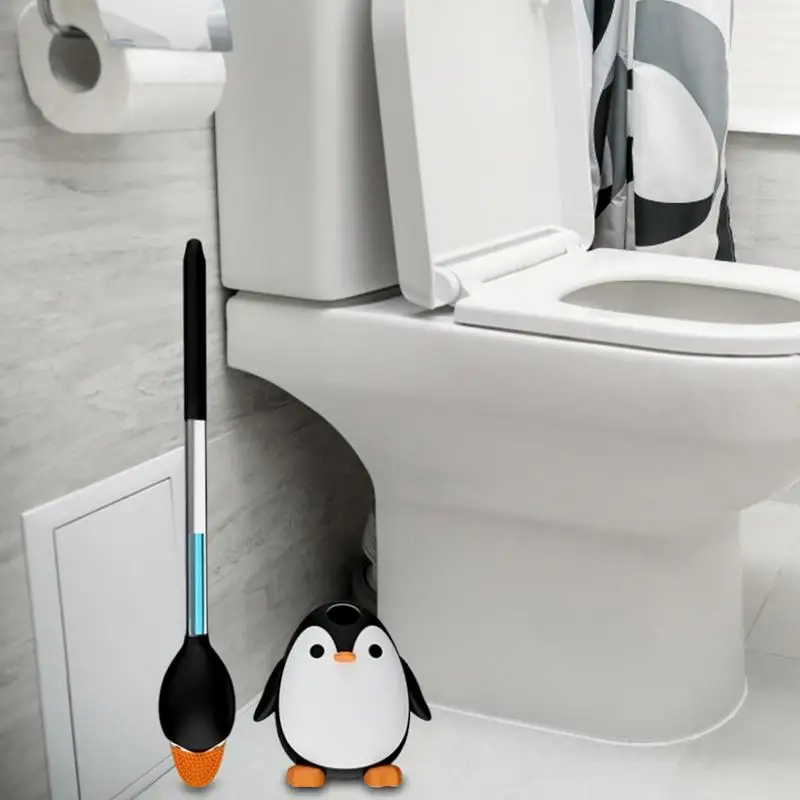 Τουαλέτα Μπολ Βούρτσα Και Κατόχου Penguin Καθαρίζοντας Βούρτσα Τουαλέτας Να Ορίσετε Αυτόματες Ψήκτρες Για Μπάνιο Με Τον Κάτοχο Αεριζόμενο