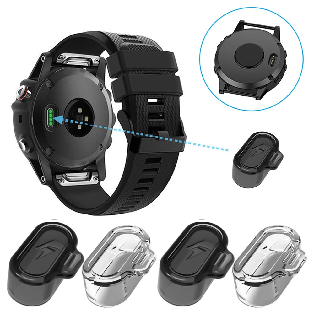 Φορτιστής Λιμένων Προστατευτικό TPU Αντι-σκόνη Βύσματα Τοποθέτηση για το Garmin Fenix 7 7S 7X 6S Plus 6 6X Smartwatch Κάλυψη Καπ Προστατευτική Περίπτωση
